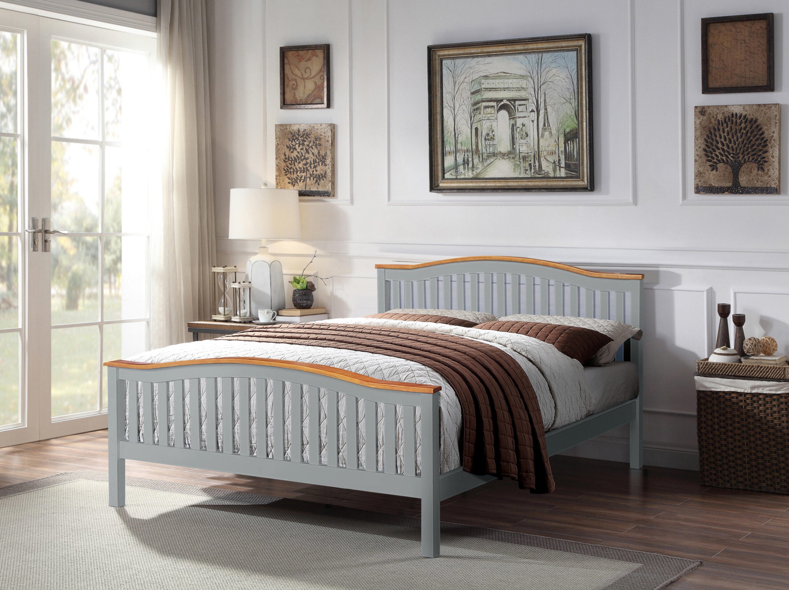 Wooden Alicante Bed Frame with optional Mattress