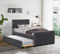 Fabric Clifton Bed with Trundle and optional Mattresses