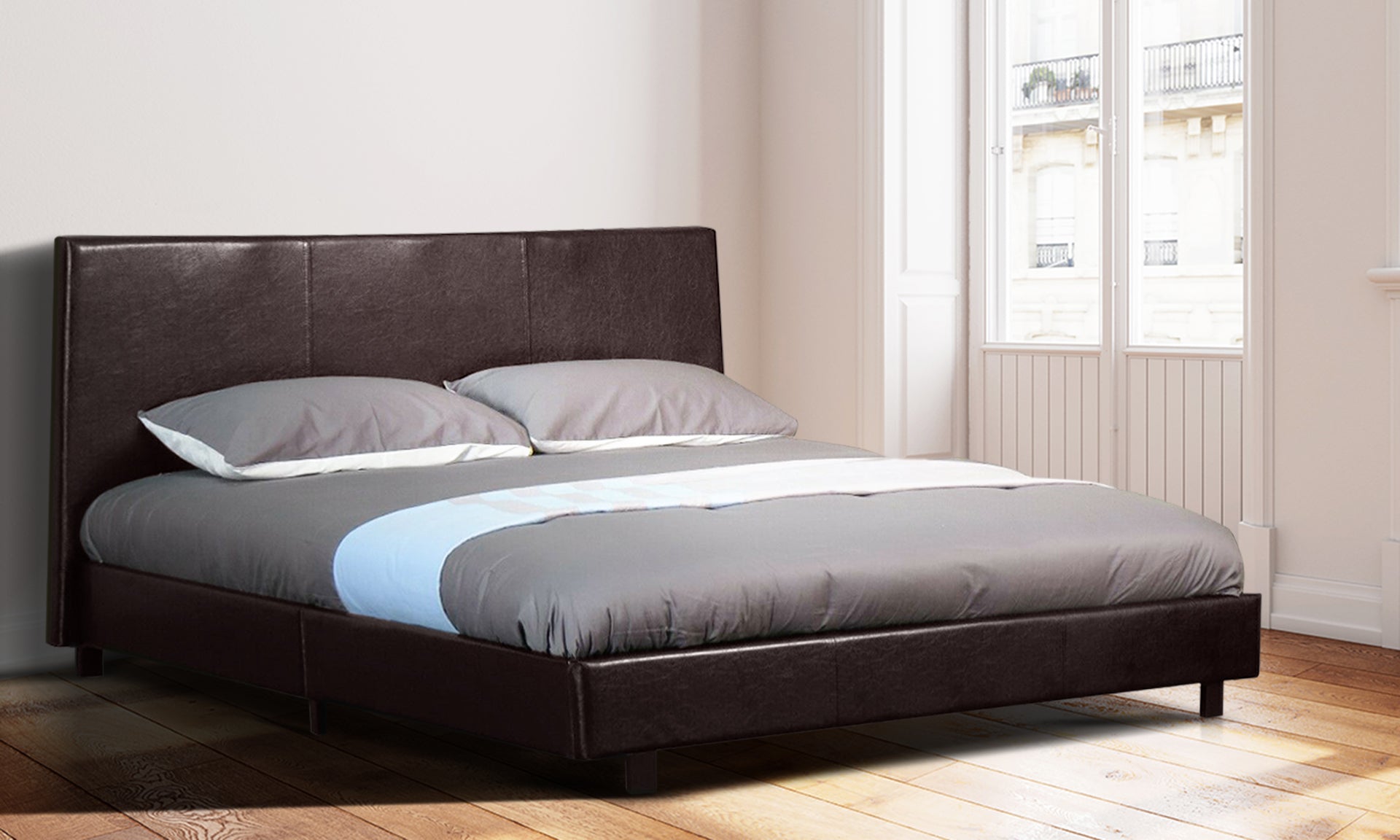 Faux Leather Potenza Bed with or without mattress