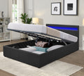 Prado Faux Leather Gas Lift Ottoman Storage Bed Frame With Mattress Option
