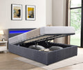 Prado Fabric Gas Lift Ottoman Storage Bed Frame With Mattress Option