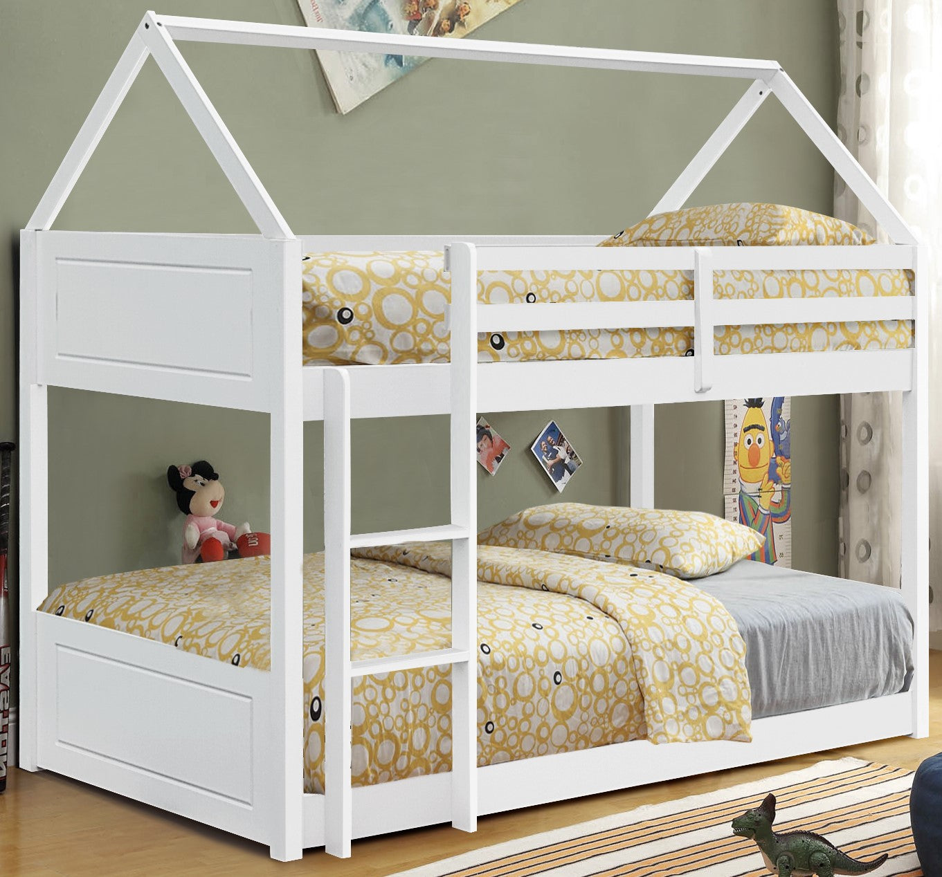 Dunster Wooden House Style Bunk Bed