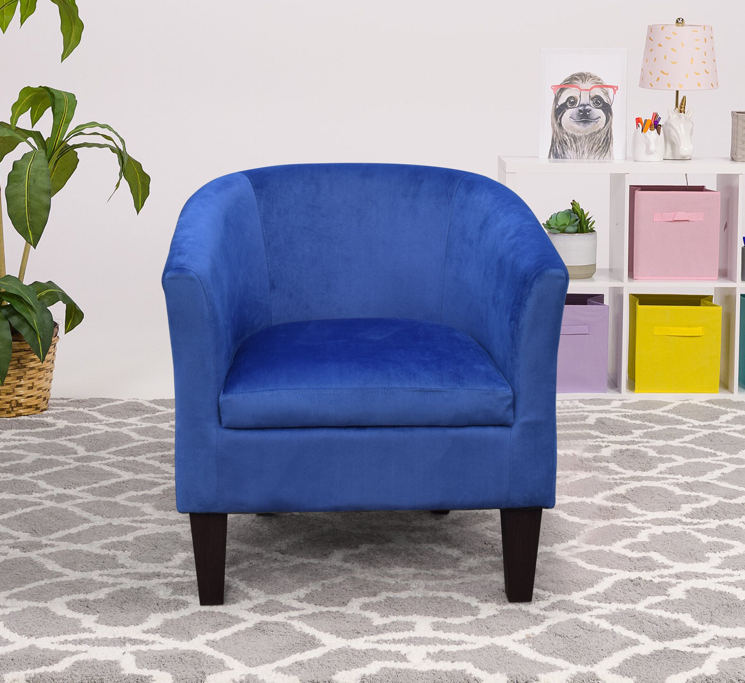 Plush Velvet Tub Chair