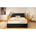 Sorrento Upholstered Faux Leather Ottoman Storage Bedframe