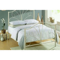 Brava Cream Metal Bedframe & Mattress