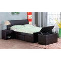 Cadaques storage bed, storage ottoman and bedside cabinet set