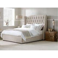 Fabric winged bedframe