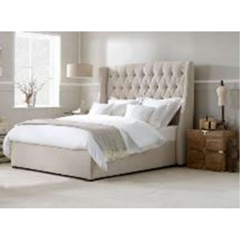 Fabric winged bedframe
