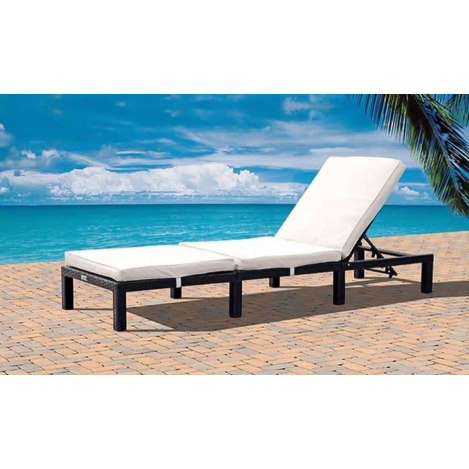Monaco Rattan Sun Lounger