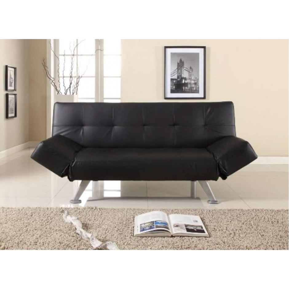 Durban faux leather deep padded sofabed