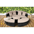 Rattan Sun Island with or without protective cover