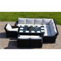 Myoko Lounger Rattan Large Dining Set