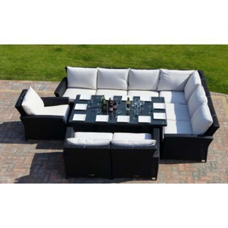 Myoko Lounger Rattan Large Dining Set
