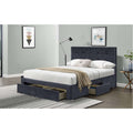 Plush Velvet Shannon Storage Bed