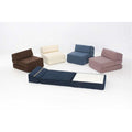 Chair Bed In Faux Suede