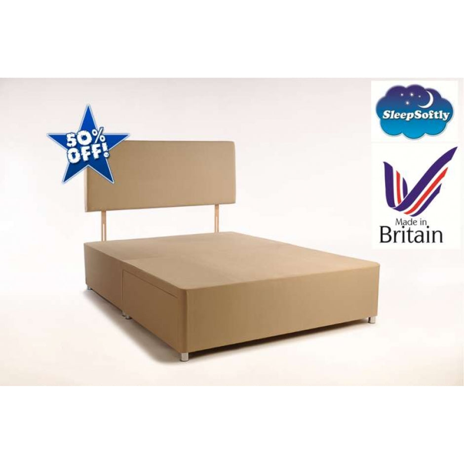 Carlow Light Divan Base And Headboard