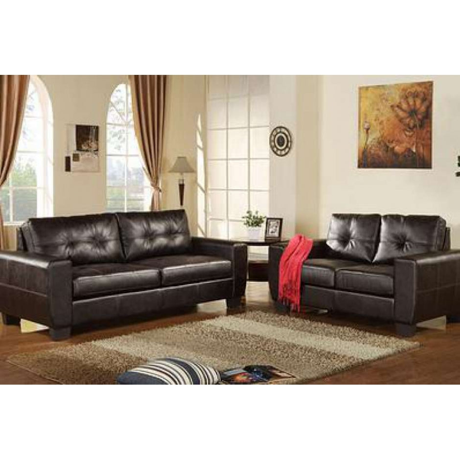 Catalan Leather Sofa Set