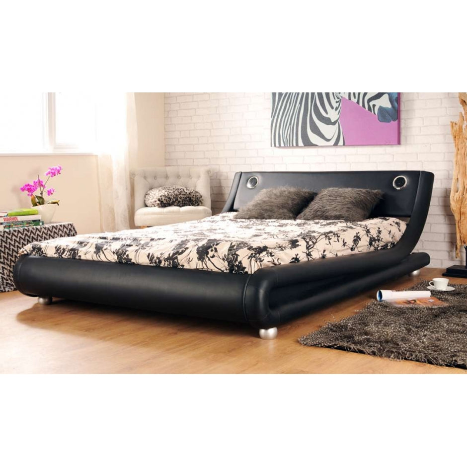 Manhattan Designer Bedframe with Bluetooth Speakers
