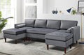 Hatty Brushed Velvet Upholstered Modular Sofa