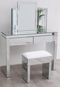 Hollywood Mirrored Dressing Table Stool Mirror