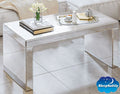 Hollywood Mirrored Glass Rectangular Coffee Table Living Room Furniture